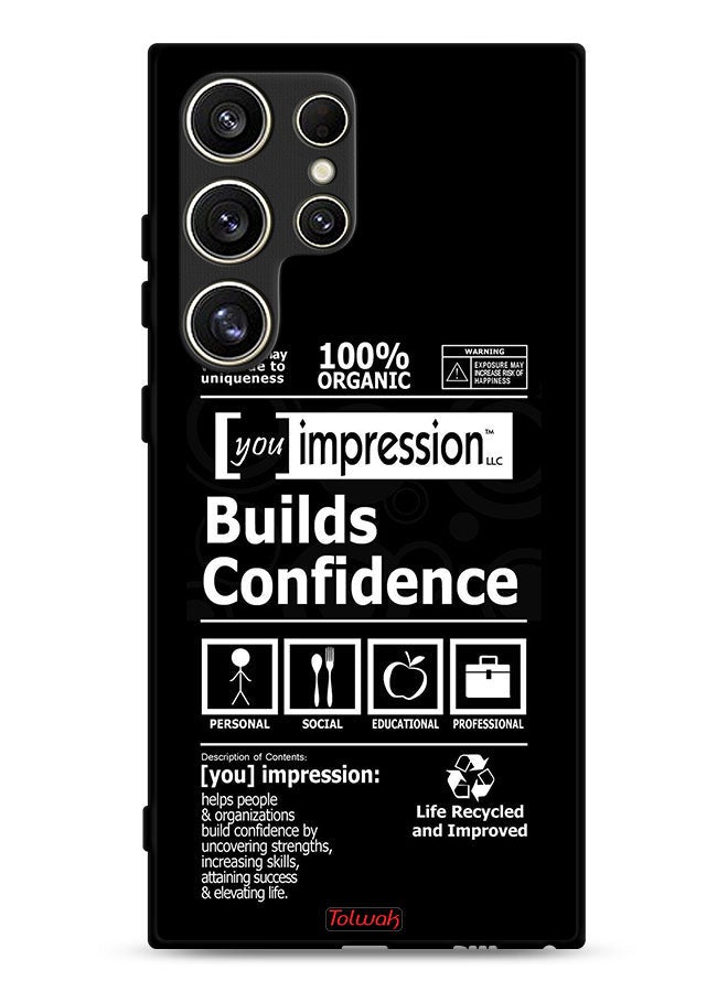 Tolwak Samsung Galaxy S24 Ultra 5G Protective Case Cover Builds Confidence Sticker - Image 1
