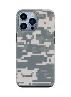 Tough Pro Case for iPhone 15 Pro Dual Layer Hybrid PC TPU Customized Mobile Cover Matte Finish Phone Case - Digital Camo