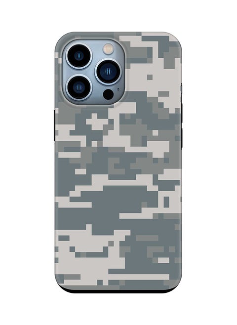 Tough Pro Case for iPhone 15 Pro Dual Layer Hybrid PC TPU Customized Mobile Cover Matte Finish Phone Case - Digital Camo