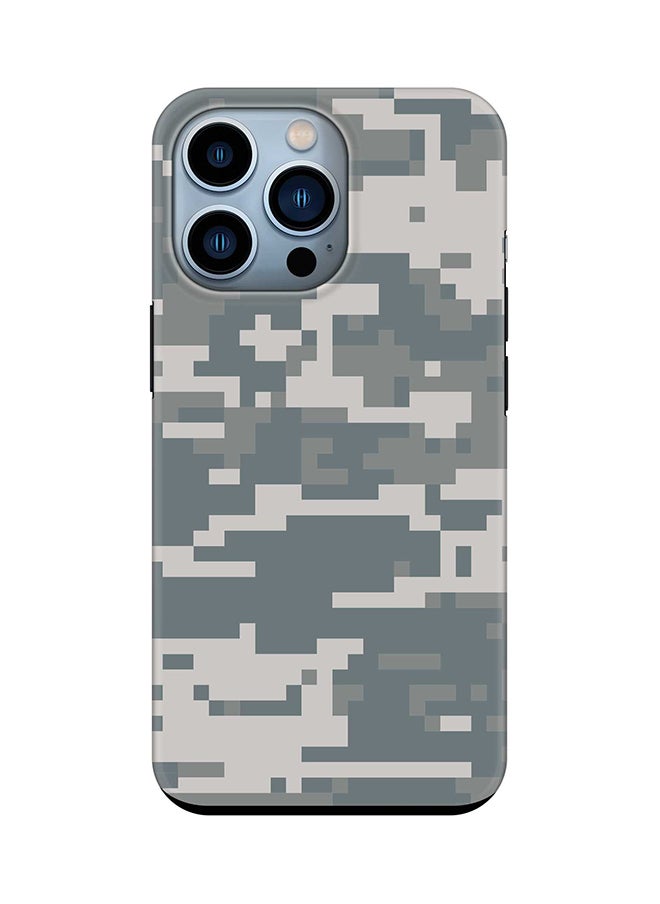 Stylizedd - Tough Pro Case for iPhone 15 Pro Dual Layer Hybrid PC TPU Customized Mobile Cover Matte Finish Phone Case - Digital Camo - Image 1