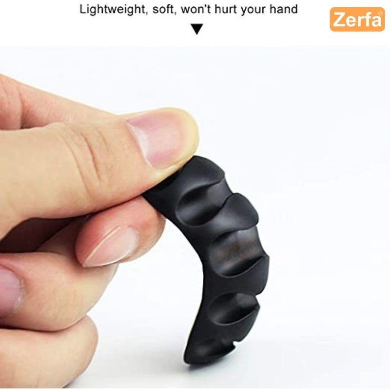Zerfa Wire Clips, Cable Protector Clips, Desktop Cord Organizer, Multipurpose Silicone Adhesive Cord Hooks for TV, Home, Office, Cubicle, Car, Desk (10 PCS Set) - Image 3