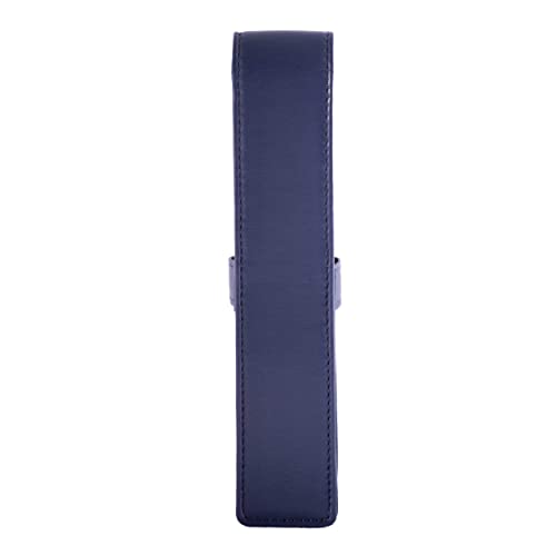 DiLoro Leather Single Pen Case Pencil Pouch Holder for One Fountain Ballpoint Rollerball Pen and Pencil (Violet) - Image 4
