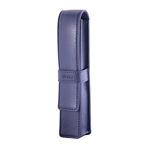 DiLoro Leather Single Pen Case Pencil Pouch Holder for One Fountain Ballpoint Rollerball Pen and Pencil (Violet) - Image 2