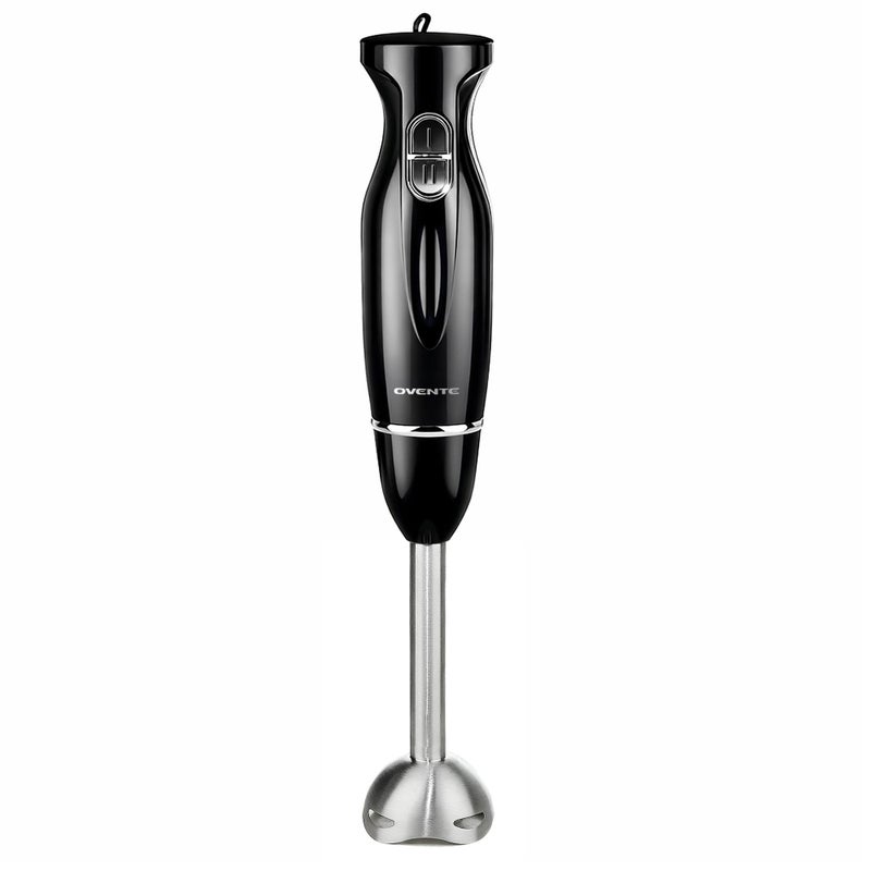 OVENTE Immersion Hand Blender, 300W Corded Electric Handheld Stick Mixer with 2 Mixing Speeds and Stainless Steel Blades for Smoothies, Purees & Baby Food, Black HS560B - Image 1