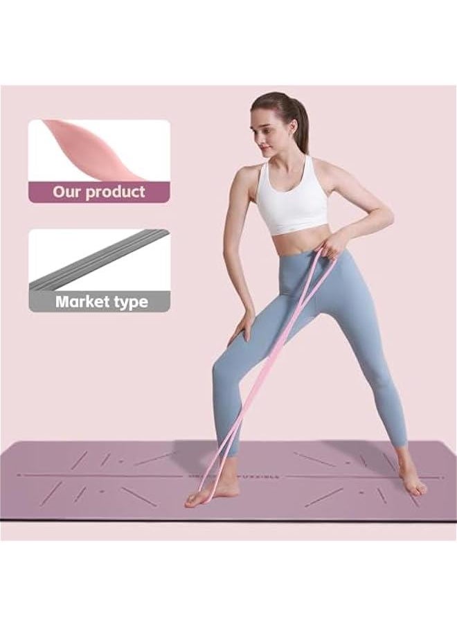 Generic - Figure 8 Resistance Silicone Tension Band with Handles for Women/Men, Fitness Band for Arm/Back/Chest/Shoulder/Legs/Yoga Stretching Exercise, Suitable for Home/Gym Workout - Image 1