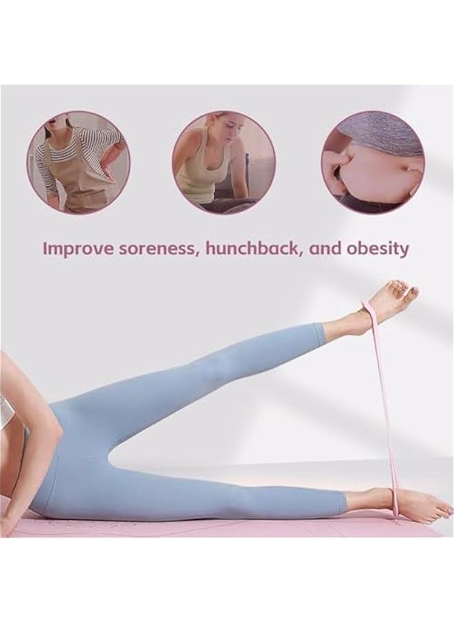 Generic - Figure 8 Resistance Silicone Tension Band with Handles for Women/Men, Fitness Band for Arm/Back/Chest/Shoulder/Legs/Yoga Stretching Exercise, Suitable for Home/Gym Workout - Image 1