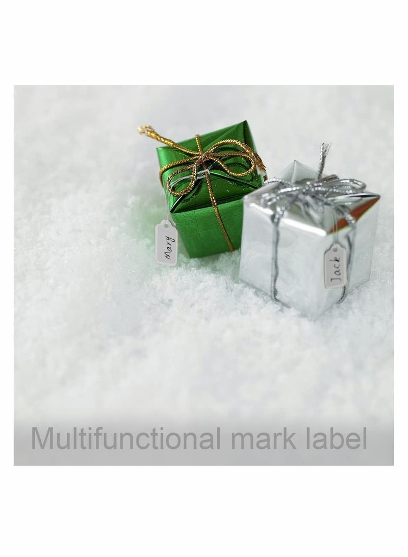 Y&D Price Tags, 500pcs White Jewelry Tags Clothing Tag Card Writable, Plastic Paper Material with Rope. - Image 5