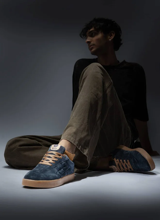 Bacca Bucci Indigo Dune Fresco – Suede Low-Top Sneakers for Men | Best Price UAE
