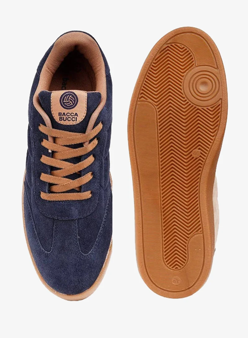 Bacca Bucci Indigo Dune Fresco – Suede Low-Top Sneakers for Men | Best Price UAE