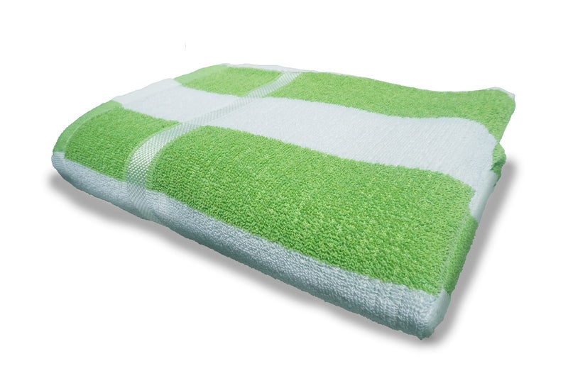 Space Fly Cotton Bath Towel Cabana Bathroom Bath Towels Quike Dry, Treval Friendly, Soft, Towel for Men and Women Regular Use 28x57 Inch Green White Color Pack of 1 Piece - Image 3
