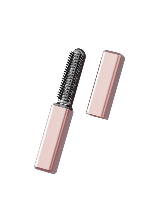 general Portable Cordless Electric Hair Styling Brush USB Rechargeable Hair Straightener Comb Lightweight Wireless for Home Travel Commute - Image 1