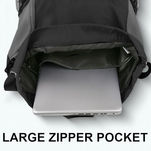 Risefit Drawstring Backpack with Mesh Pockets String Gym Bag Sackpack Sandproof Water Resistant Beach Backpack for Men Women - Image 5