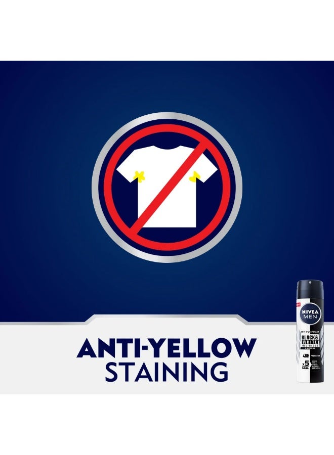 نيفيا مزيل العرق الأصلي غير المرئي للرجال بخاخ أسود وأبيض 150 مل - Image 5