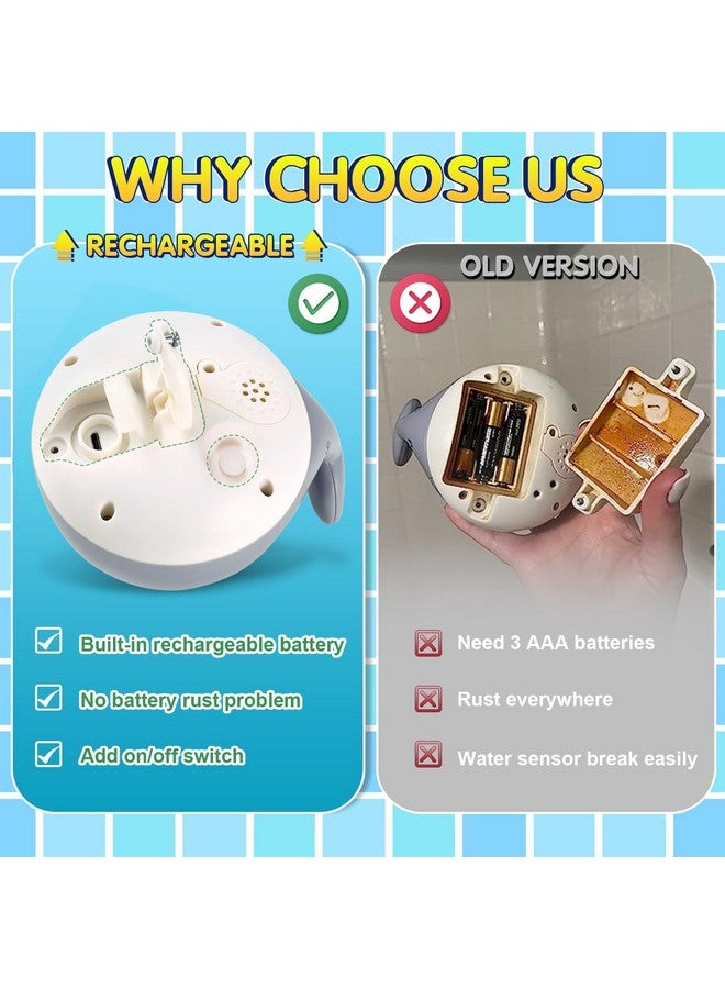 Gigilli Light Up Whale Bath Toys Sprinkler for Babies 6-12 12-18 Months or Kids Ages 1-3 2-4, Water Pool Bathtub Rechargeable Infant Toddler Bath Toys for 1 Year Old Boys Girls 1st Birthday Gifts - Image 2