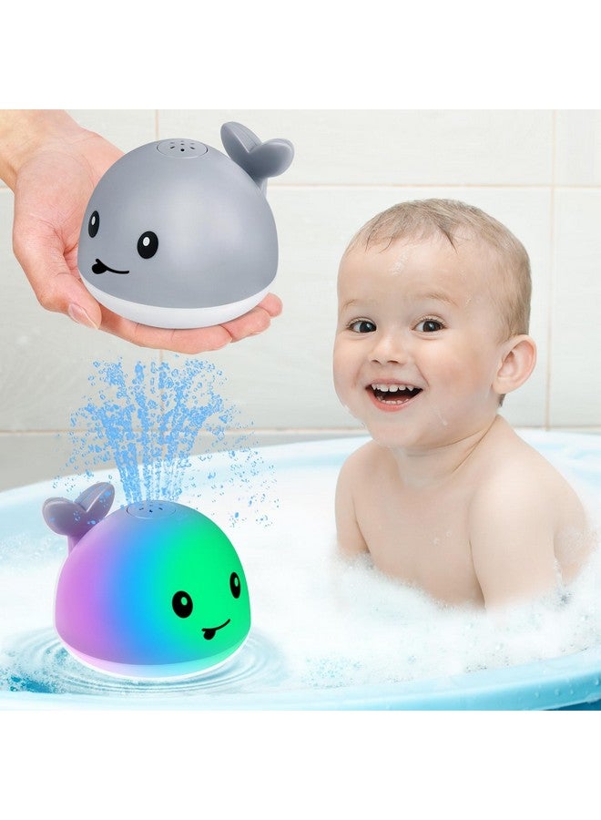 Gigilli Light Up Whale Bath Toys Sprinkler for Babies 6-12 12-18 Months or Kids Ages 1-3 2-4, Water Pool Bathtub Rechargeable Infant Toddler Bath Toys for 1 Year Old Boys Girls 1st Birthday Gifts - Image 1