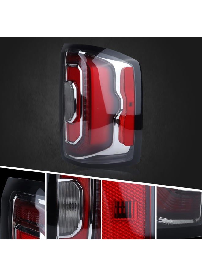 Duolctrams Factory Style LED Tail Light Rear Lamp Assembly Compatible with 2016-2018 GMC Sierra-1500/GMC Denali-1500 Right Passenger Side 84365931 GM2801295 - Image 2