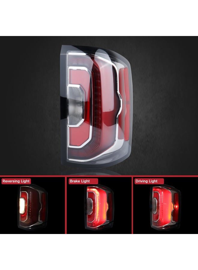 Duolctrams Factory Style LED Tail Light Rear Lamp Assembly Compatible with 2016-2018 GMC Sierra-1500/GMC Denali-1500 Right Passenger Side 84365931 GM2801295 - Image 4