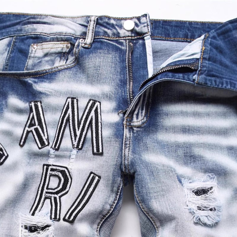 Unisex Casual Daily Denim Jeans - Image 3