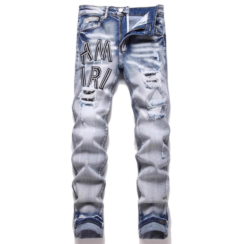 Unisex Casual Daily Denim Jeans - Image 2