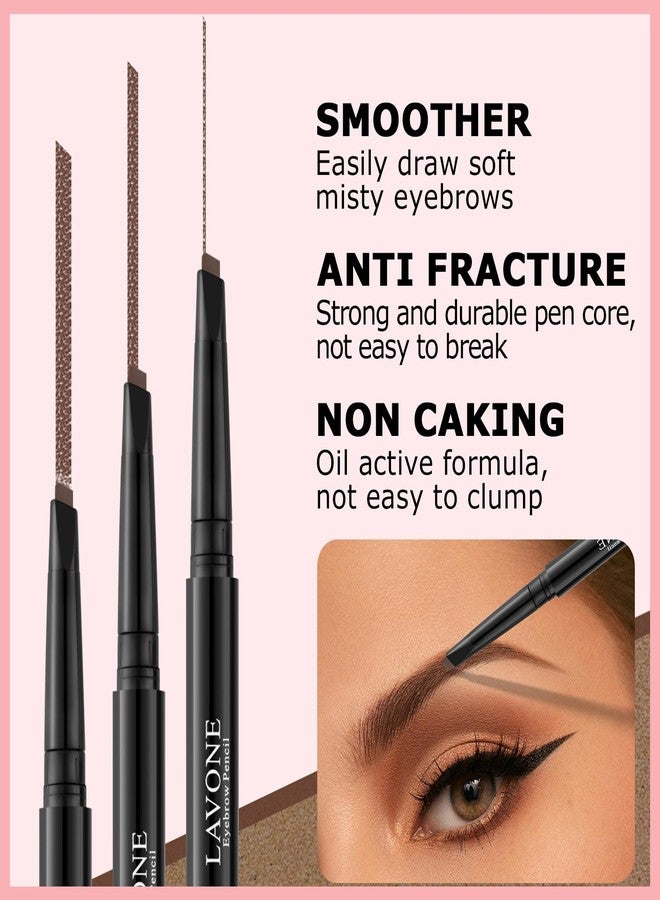 LAVONE Eyebrow Color Kit with Brow Color & Eyebrow Pencil, 2-in-1 Natural Effects Eyebrow Makeup Set, Easy & Safe to Use 10ml - Dark Brown - Image 3