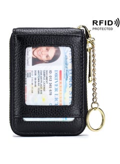 Generic Credit Card Holder RFID Shielded Anti-theft Card Wallet, Car Key Wallet with Bill Compartment, ID Window, Coin Pouch, Men and Women's Gift  - Image 5