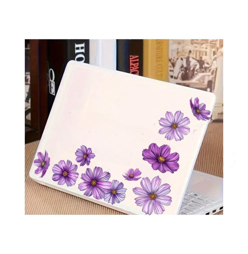 MAKTEM Purple Watercolor Flowers Set for Car Decal Waterproof Vinyl Peel and Stick, Window Bumper Body Hood Bonnet Flower Decorative Car Sticker (Cosmos) - Image 3