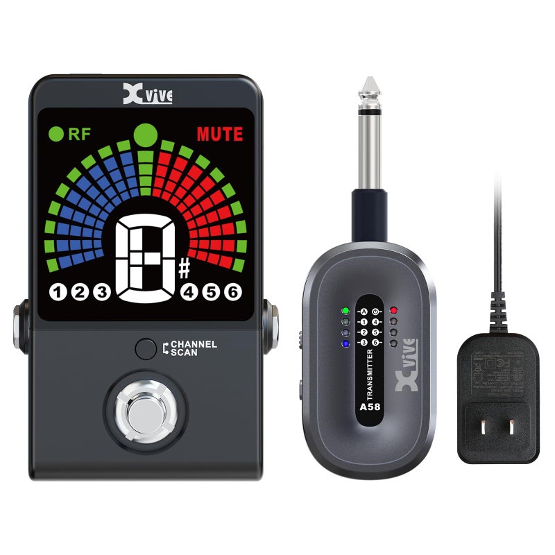 Xvive P58 Wireless Guitar Pedal System with 58G Transmitter and Pedal Receiver - Image 2