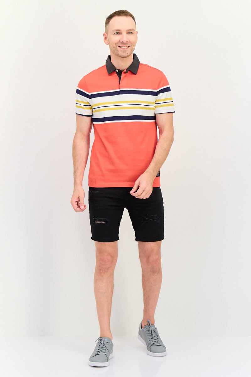 Levi's قمصان بولو قصيرة الأكمام للرجال بتصميم عادي مخطط، متعددة الألوان - Image 2