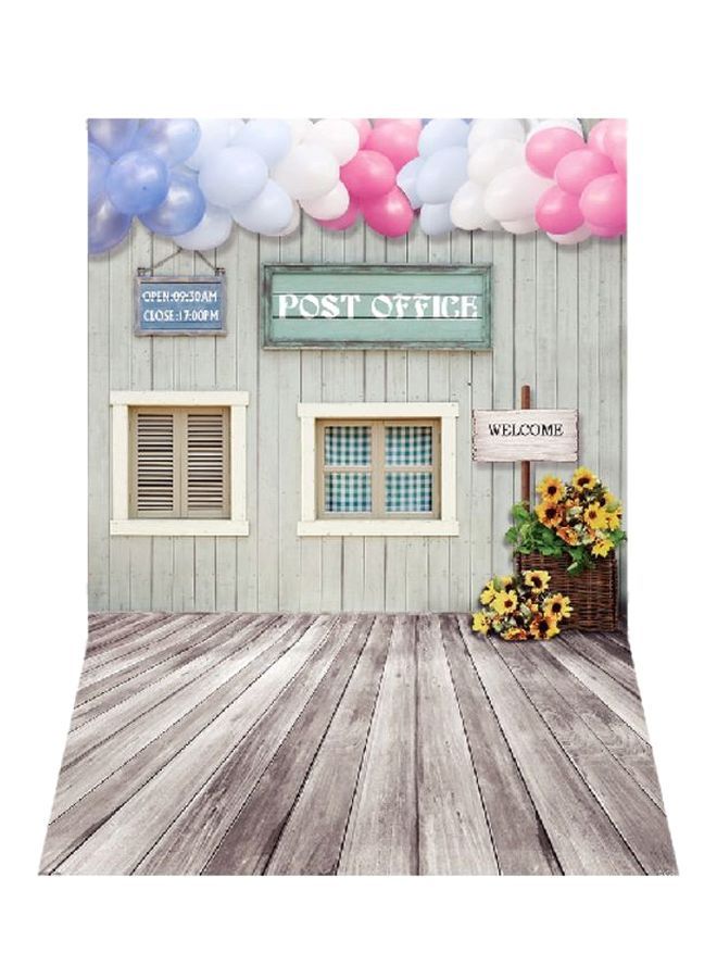 NIBEMINENT Photography Background 2.1x1.5meter Grey/Pink/Beige - Image 1