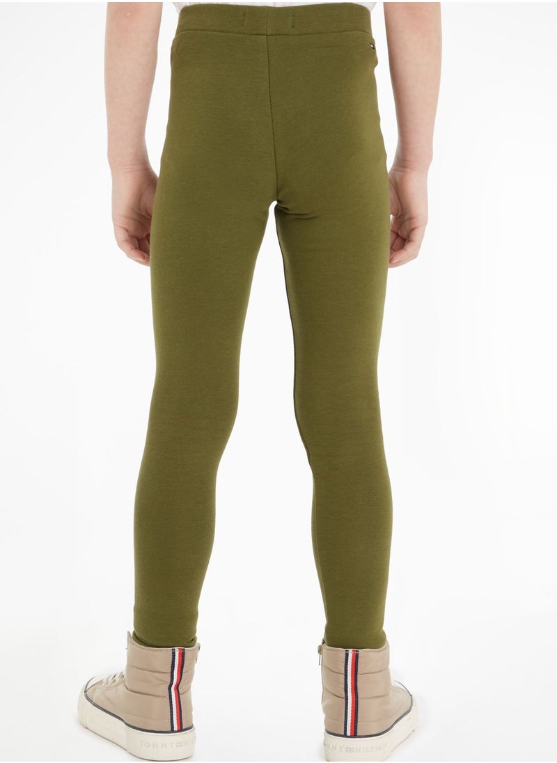 TOMMY HILFIGER - Youth Logo Essential Leggings - Image 1