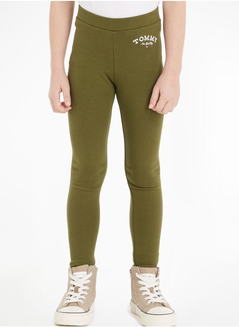 TOMMY HILFIGER - Youth Logo Essential Leggings - Image 1