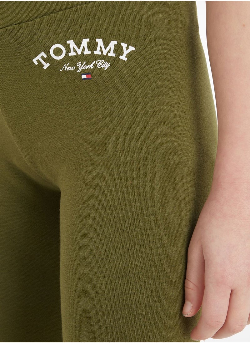 TOMMY HILFIGER - Youth Logo Essential Leggings - Image 1