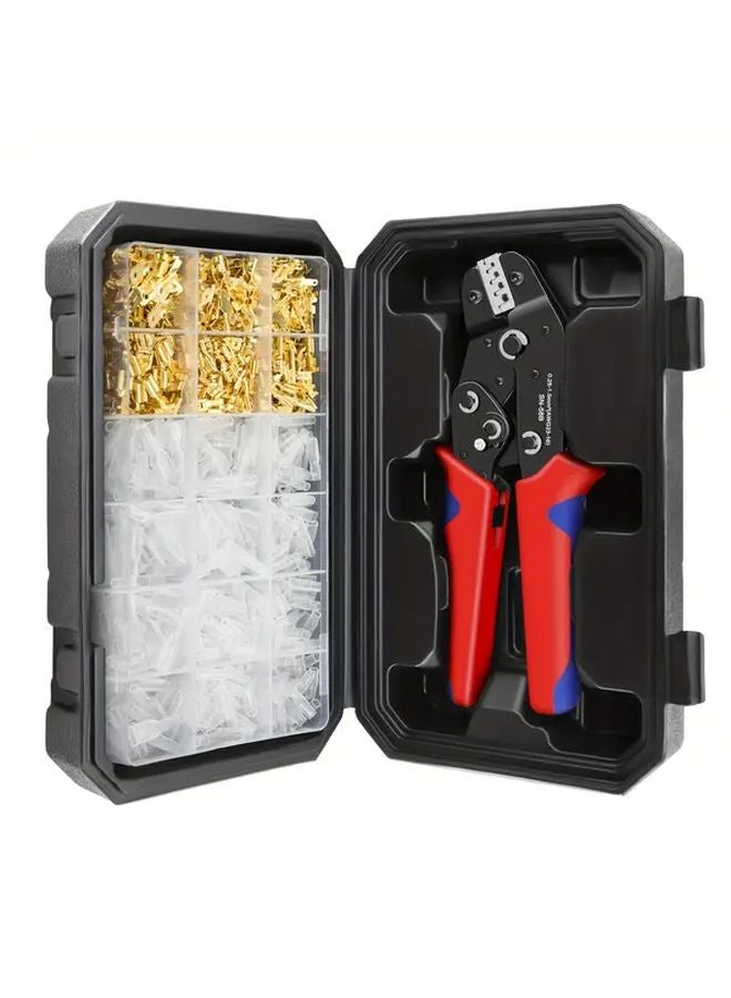 BOX SN 58B 300PCS Crimp Tool Kit With Non Insulated Terminals For Electrical Work - Image 1