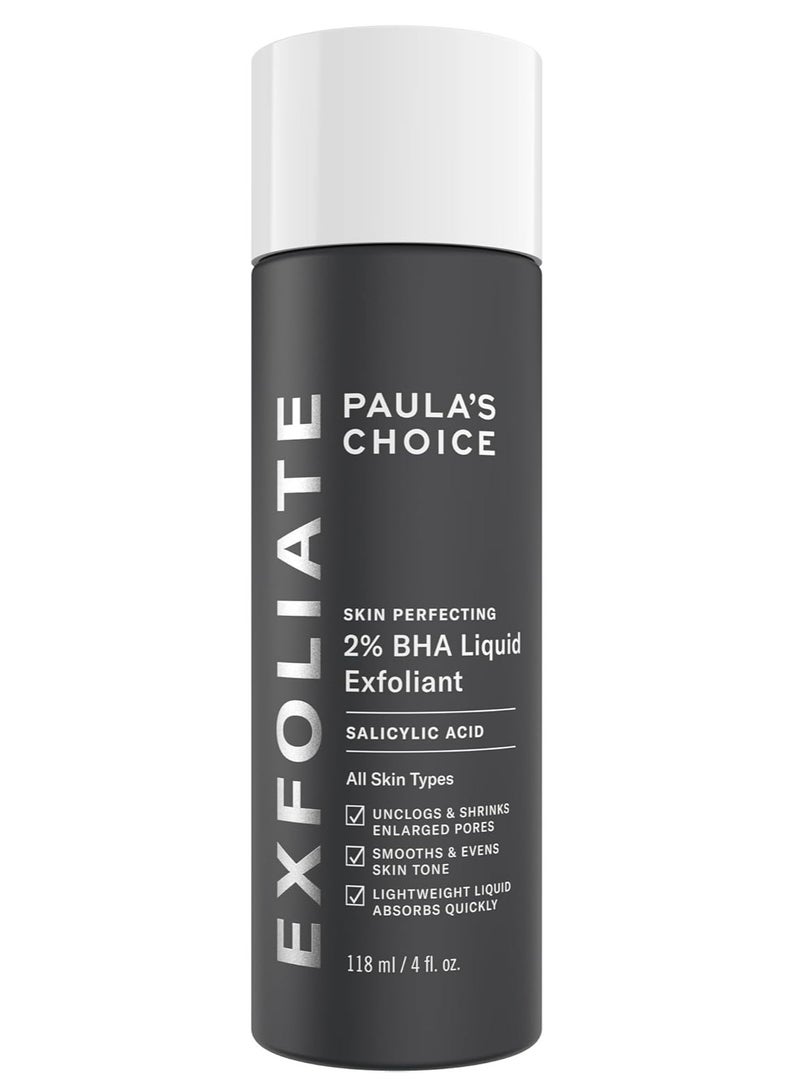 Paula's Choice Skincare Skin Perfecting Liquid Exfoliant Black-White 118ml - Image 1