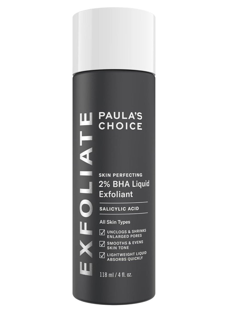 Paula's Choice Skincare Skin Perfecting Liquid Exfoliant Black-White 118ml - Image 1