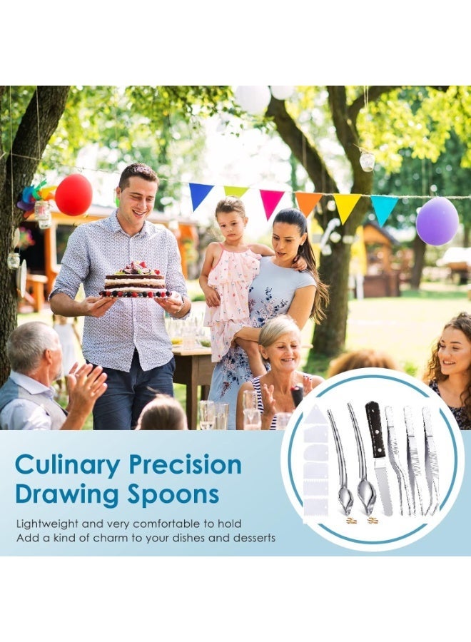 HOMESTAR 12-Piece Baking & Cake Decorating Tool Kit - Professional Stainless Steel Icing Spatulas, Piping Bags, Tips & Tweezers for Home Bakers - Image 3