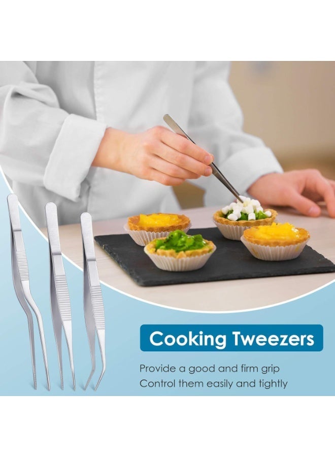 HOMESTAR 12-Piece Baking & Cake Decorating Tool Kit - Professional Stainless Steel Icing Spatulas, Piping Bags, Tips & Tweezers for Home Bakers - Image 5