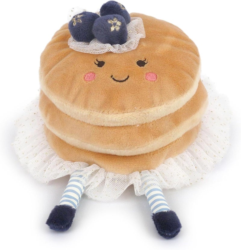 MON AMI Pretty Pancake Plush Toy | Kawaii Food Plushie with Blueberries | 7” Breakfast Stack Pancake Doll for Kids | Christmas Stuffed Toy for Girls & Boys | Cute Seasonal Home Décor - Image 1