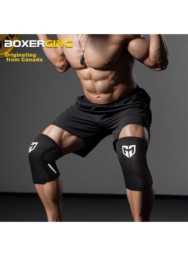 Gingpai Sport Fitness Knee Brace, Squat Support For Men, Powerlifting Strength Training, Professional Knee Protector, Joint Support, Black, Size S - Image 1