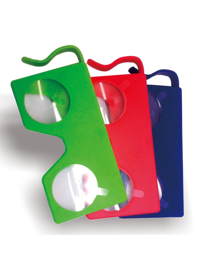 صندوق عدسات ناقل الحركة صغير الحجم قابل للطي وقابل للطي، نظارات الواقع الافتراضي VR ثلاثية الأبعاد - اللون: أحمر - Image 4