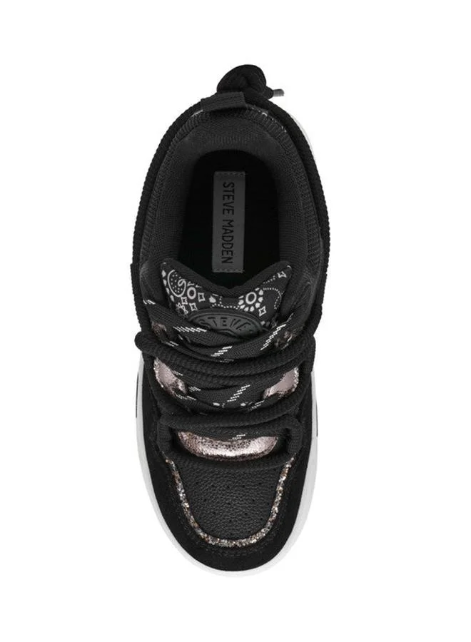Steve Madden  Brouhaha Black Multicolor Women's Sneakers for Women | Best Price UAE