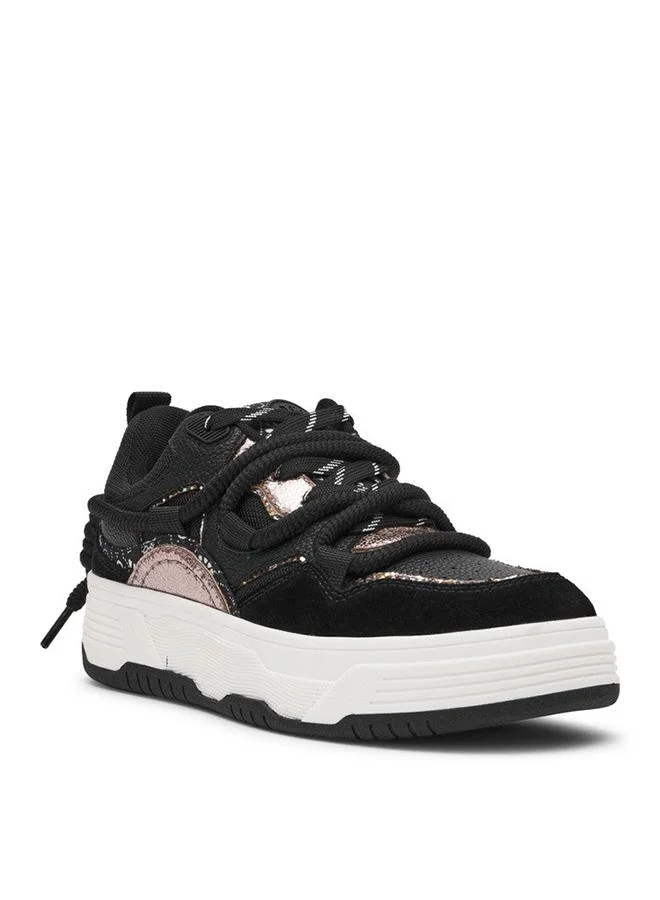 Brouhaha Black Multicolor Women's Sneakers