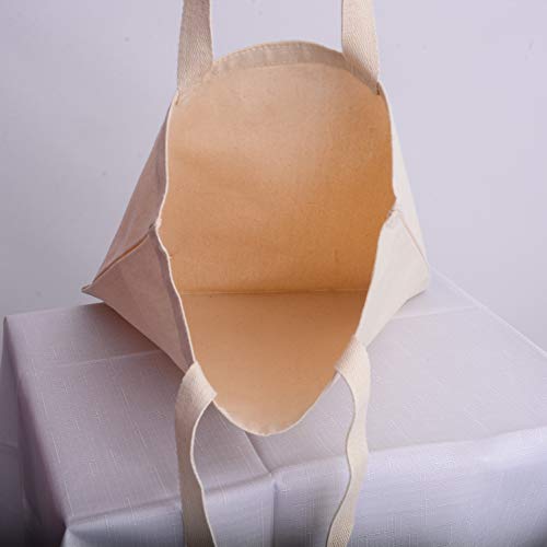 TBF Sturdy Canvas Wholesale Tote Bags with Bottom Gusset 15"W x 16"H x 3"G Blank Totes Great for DIY Painting Printing Embroidery - Image 2
