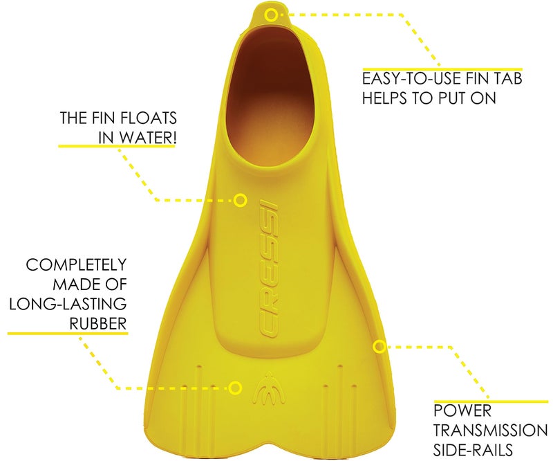 Cressi Mini Light, Yellow, 29/31 - Image 5