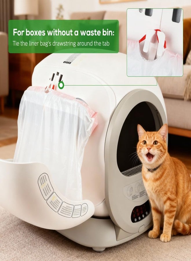 SZEE 120 Pcs Drawstring Automatic Litter Box Bags, Designed for Automatic Litter Box Featuring Side-Access Waste Storage, Compatible with MW-SC01/MW-SC02 - Image 5