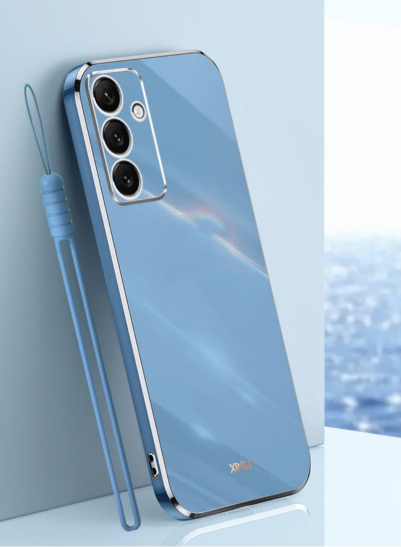 ICARLUS For Samsung Galaxy S24 FE 5G Case Glossy Electroplating TPU Protective Cover Gold-Blue - Image 1