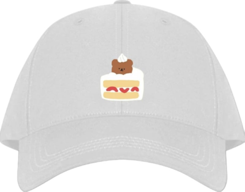bear Baseball cap White 1