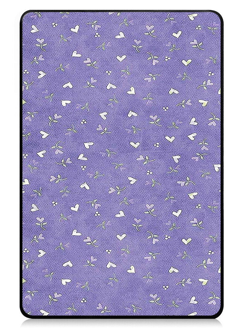Theodor Protective Flip Case For Xiaomi Pad 7 & Xiaomi Pad 7 Pro With Trifold Stand Auto Wake Sleep Shockproof Cover - Hearts Purple Background - Image 1