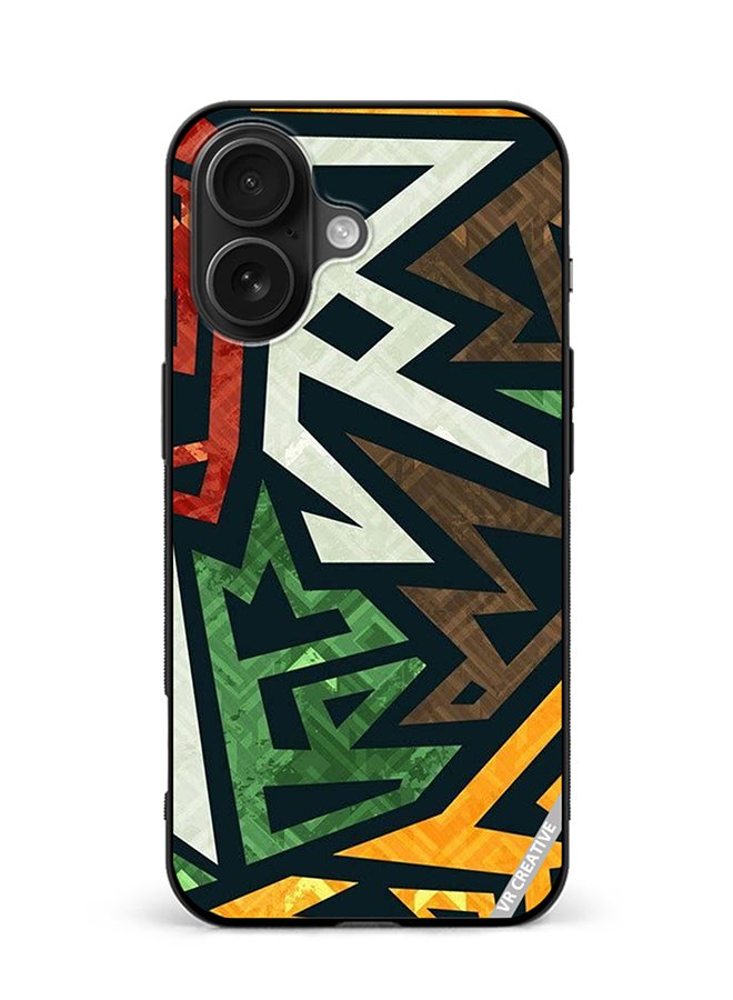 Protective Case Cover For Apple iPhone 16 Plus Art Design Multicolour