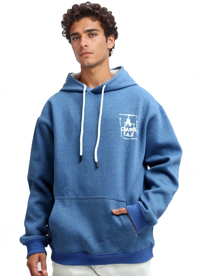 RAVIN Winter Hoodie Neck Heather Blue With Long Sleeves - Image 1